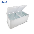 980L Double Doors Top Open Horizontal Electric Deep Chest Freezer